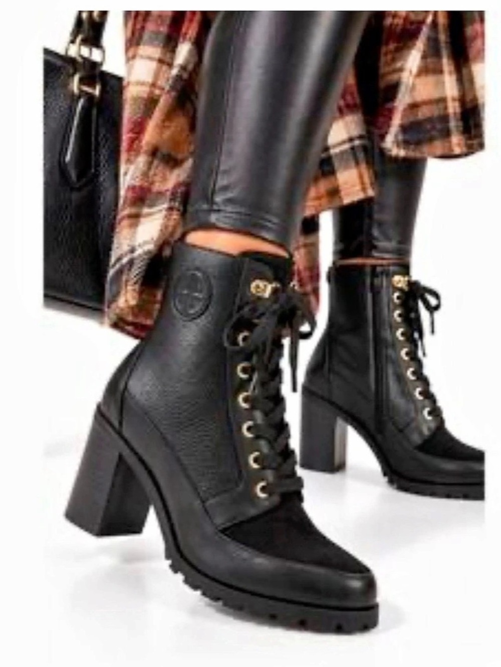 Giani Bernini Keegann Lace-Up Lug Sole Bootie Sz 10